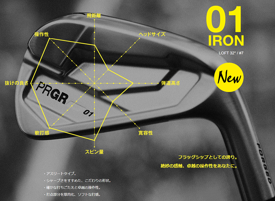 PRGR（プロギア） PRGR IRONs PRGR 01 IRON / プロギア 01 アイアン