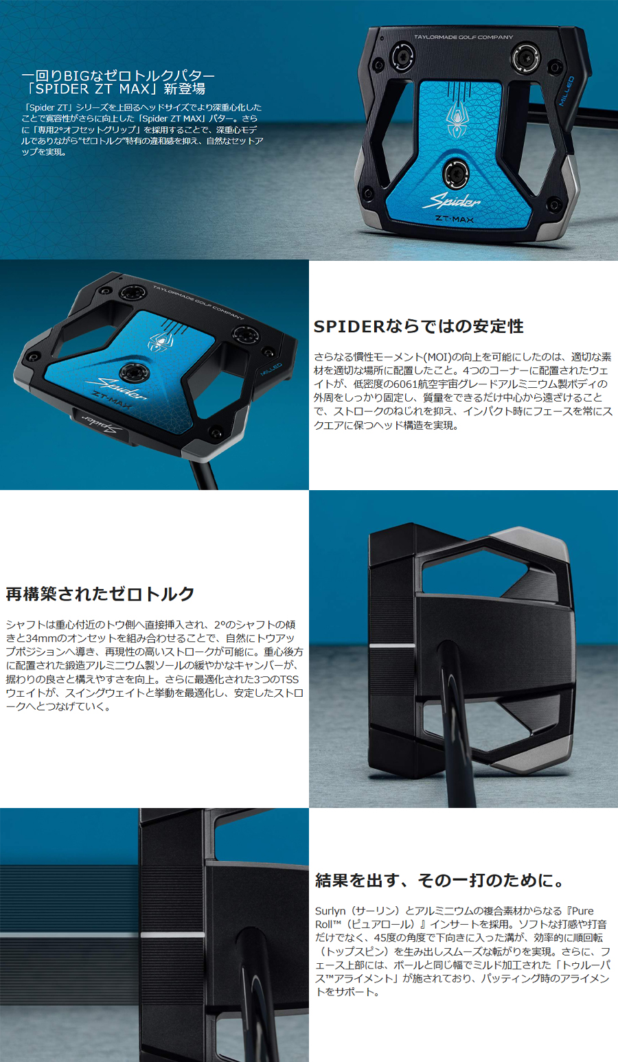 TaylorMade（テーラーメイド） TaylorMade Spider ZT-MAX STANDARD