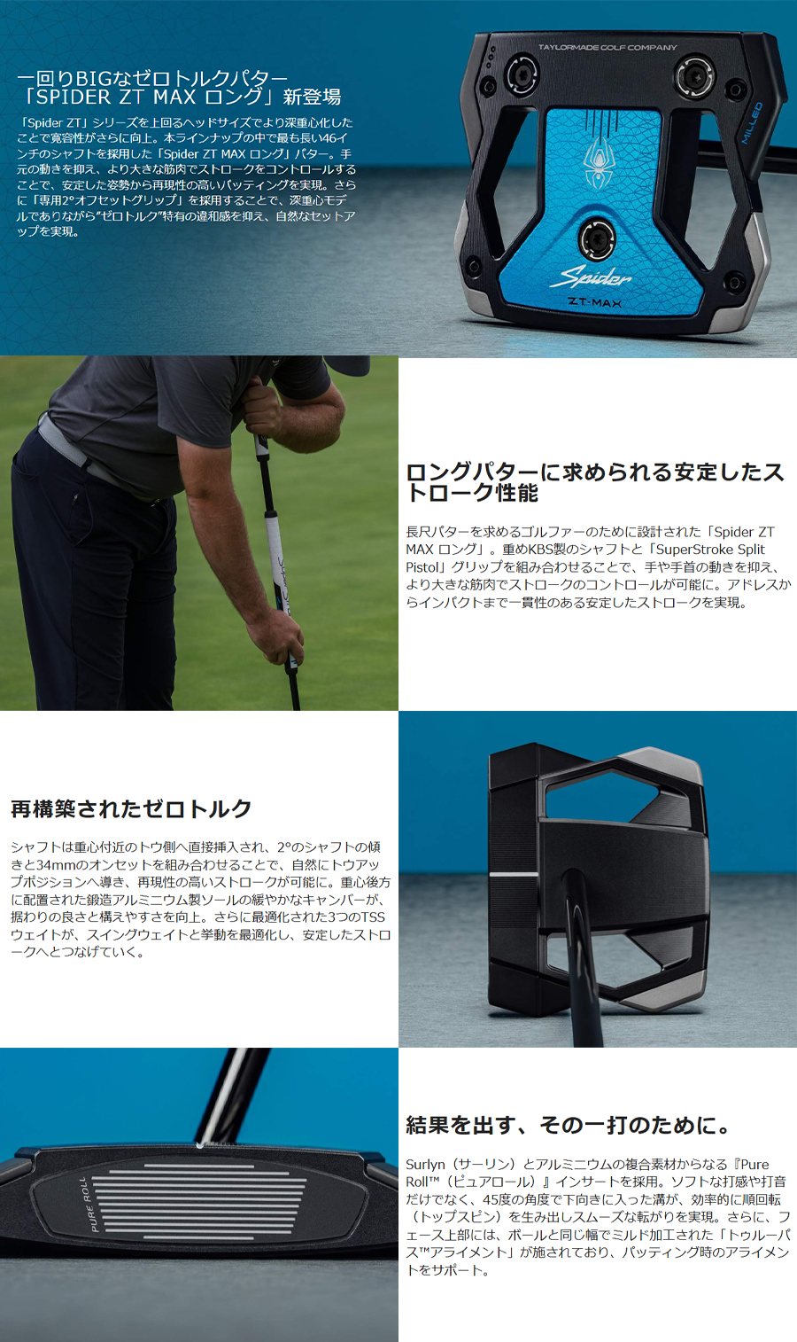 TaylorMade（テーラーメイド） TaylorMade Spider ZT-MAX LONG