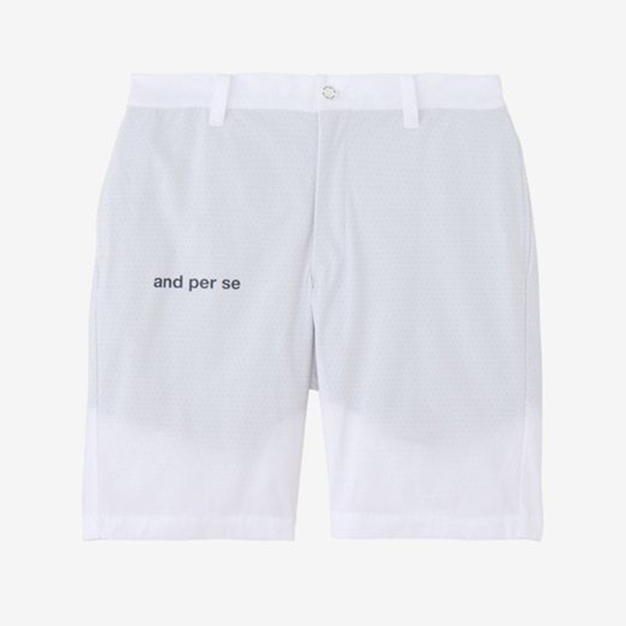 ✨️新品タグ付✨️and per se ホワイト ハーフパンツ LL 半ズボン and per se ゴルフ メンズパンツ｜メンズウエア｜ゴルフ｜スポーツ