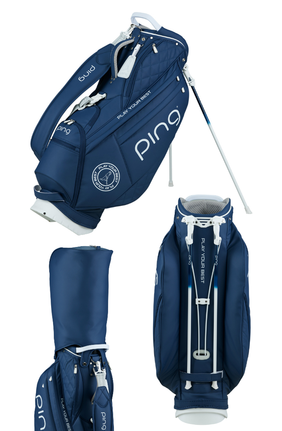 最終お値下げ　希少　ピン　スタンドバッグ　キャディバッグ ゴルフバッグl8＋ PING CADDIE BAG CB-L2303 / ピン ソフト PU スタンド キャディ