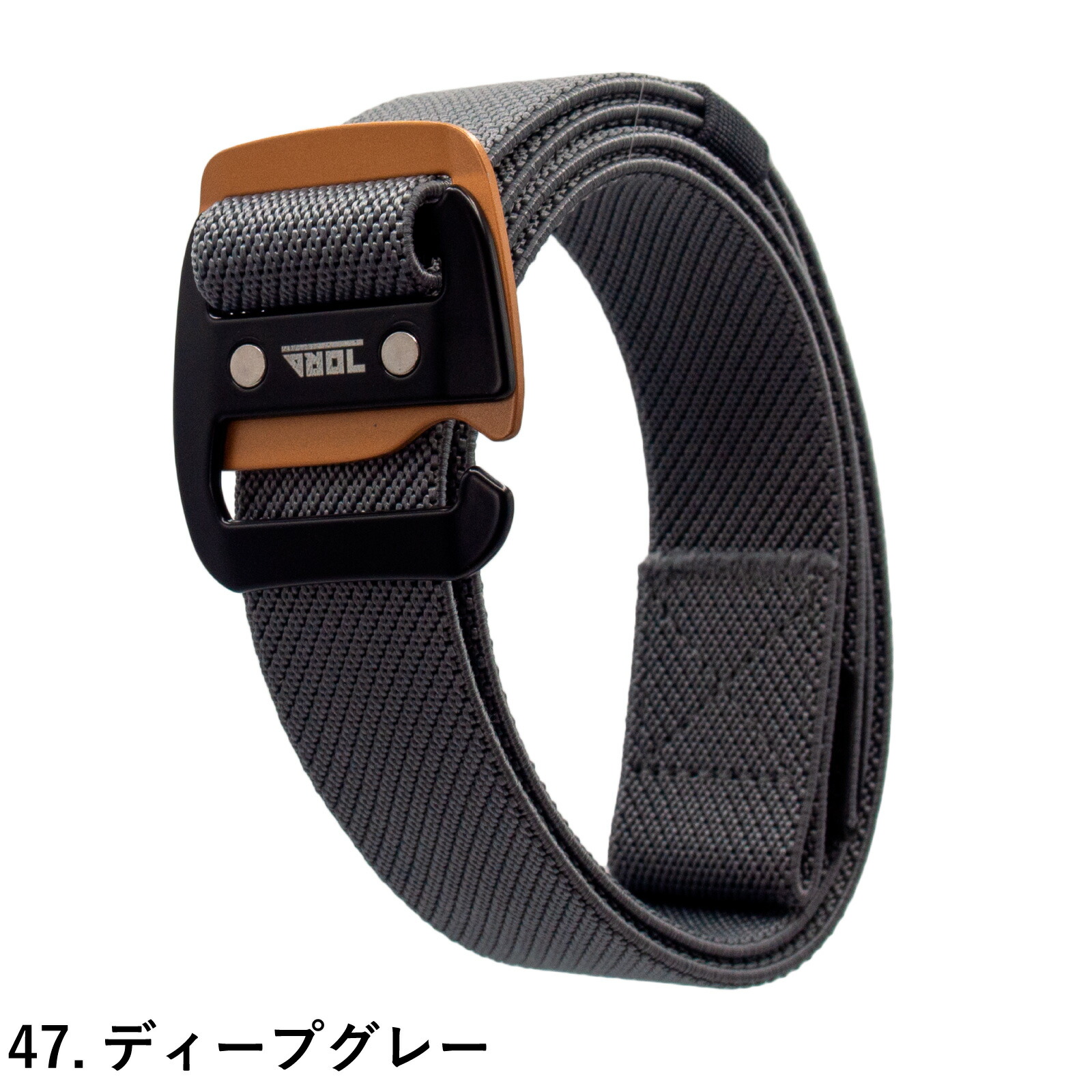 寅壱 ストレッチベルト 0735-934 W70-110cm対応 金属バックル