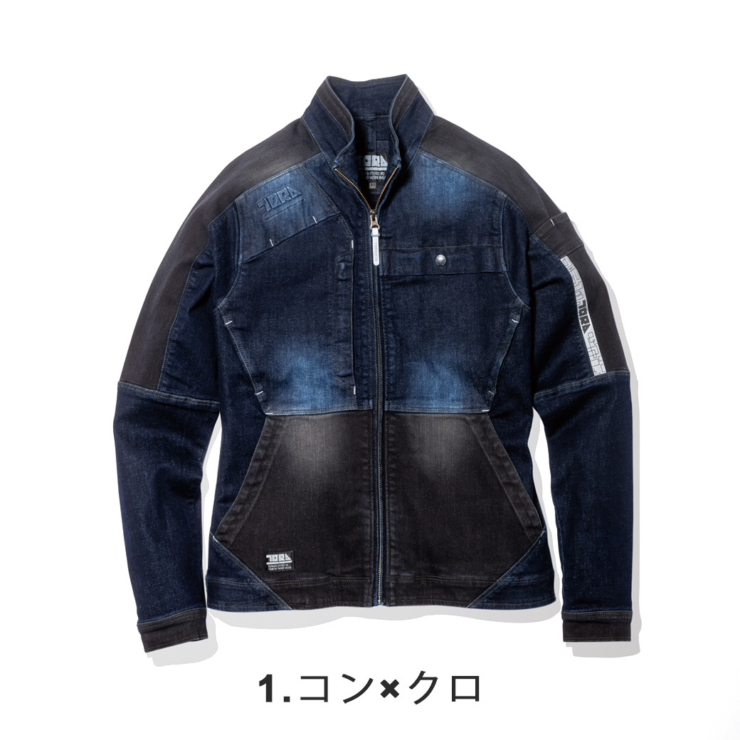 寅壱 デニム ブルゾン 8840-124 S M L LL TORAICHI ジャケット 上着 寅壱 デニム ブルゾン 8840-124 S M L LL TORAICHI ジャケット 上着