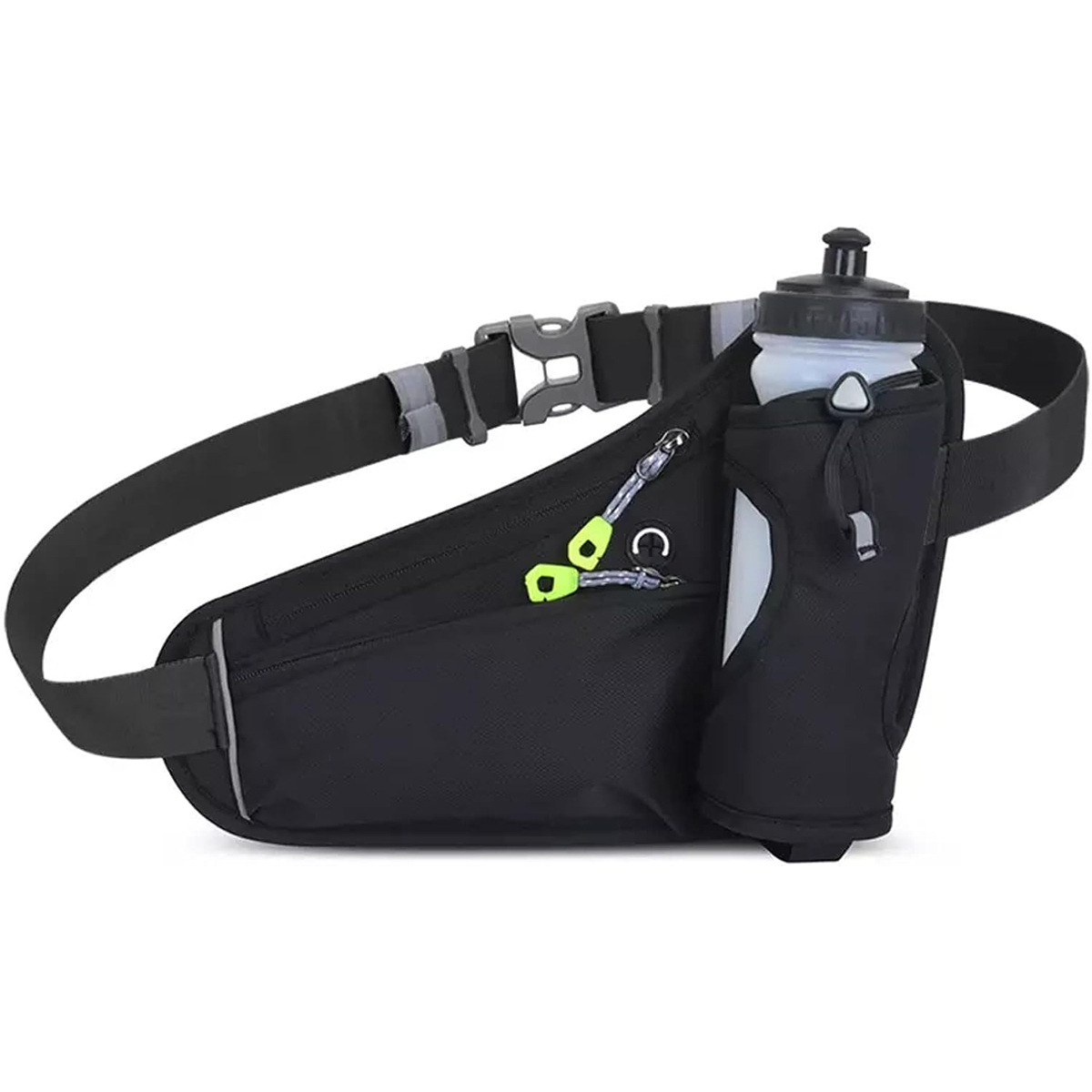 ボトルポーチ ランニング ウエストポーチ ウエストバッグ ランニングポーチ ジョギングポーチ ペットボトル 揺れない スマホ 防水 メンズ レディース 軽量 | ブランド登録なし | 01