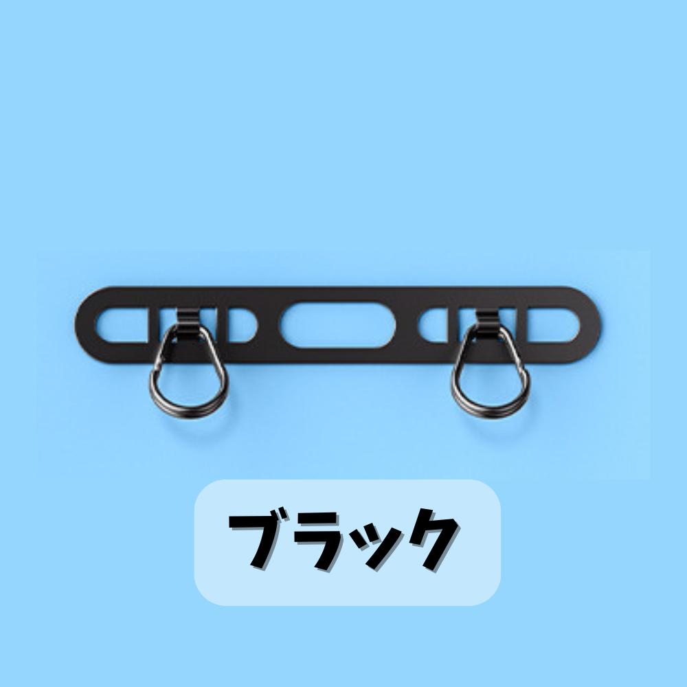 スマホ ストラップホルダー ステンレス 2口 金属 2点吊り 極薄 iPhone 16 15 14 13 12 傷つかない 丈夫 頑丈 ホルダー おしゃれ 落下防止 | ブランド登録なし | 05