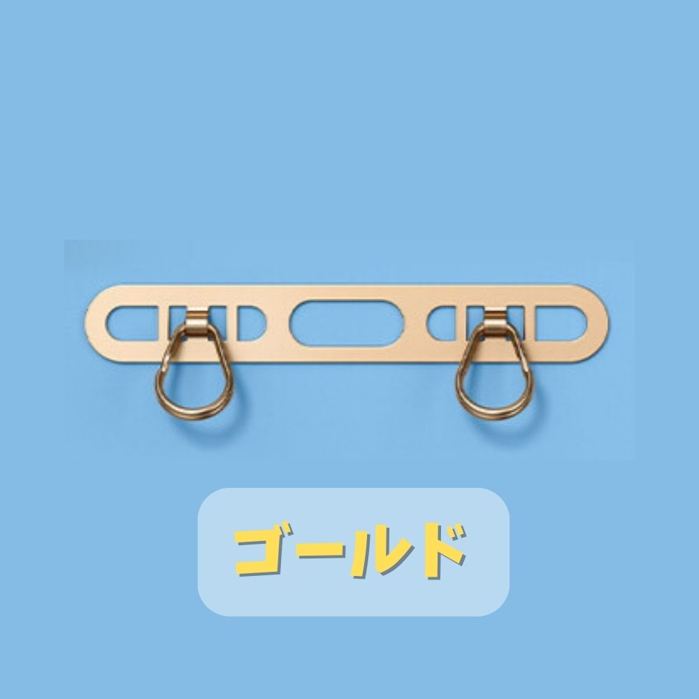 スマホ ストラップホルダー ステンレス 2口 金属 2点吊り 極薄 iPhone 16 15 14 13 12 傷つかない 丈夫 頑丈 ホルダー おしゃれ 落下防止 | ブランド登録なし | 01