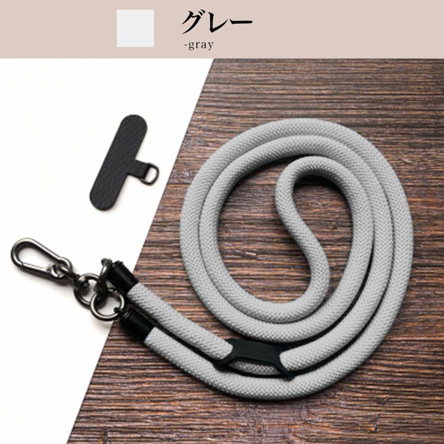 スマホ ショルダーストラップ 太め スマートフォン ストラップ ネック 携帯 首掛け 長さ調整 肩掛け ポーチ ショルダー | ブランド登録なし | 05