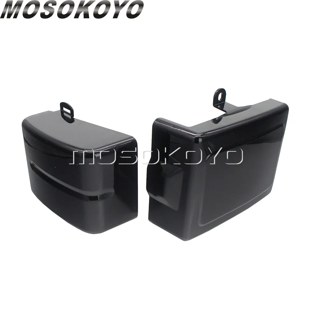 並行輸入品 ハーレーダビッドソン ダイナストリートファットボブFXDB FXDF FXDL FXDLS 2012-2017スイッチバックFLD用2PCSバッテリーカバー左+右保護ガード_1
