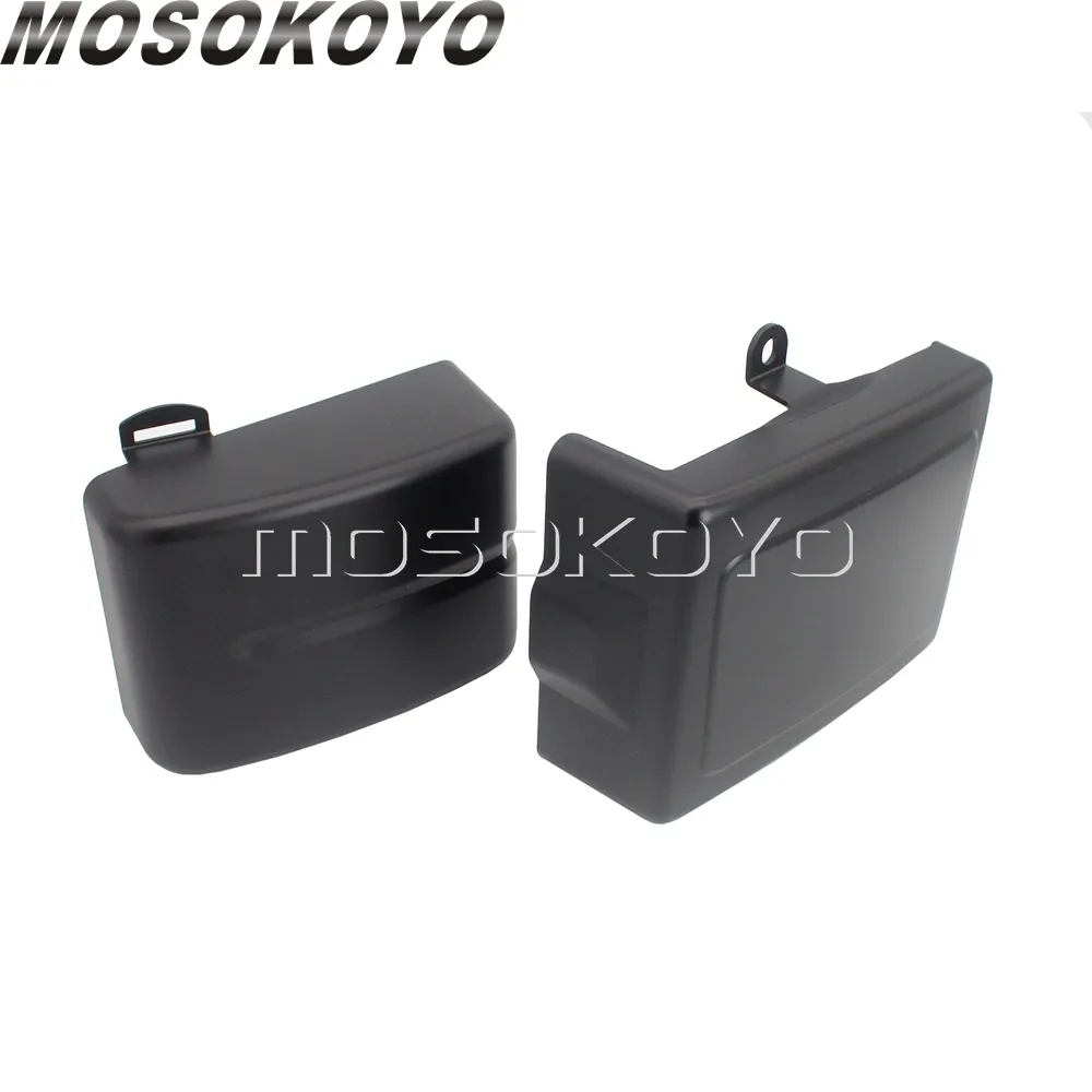 並行輸入品 ハーレーダビッドソン ダイナストリートファットボブFXDB FXDF FXDL FXDLS 2012-2017スイッチバックFLD用2PCSバッテリーカバー左+右保護ガード_2