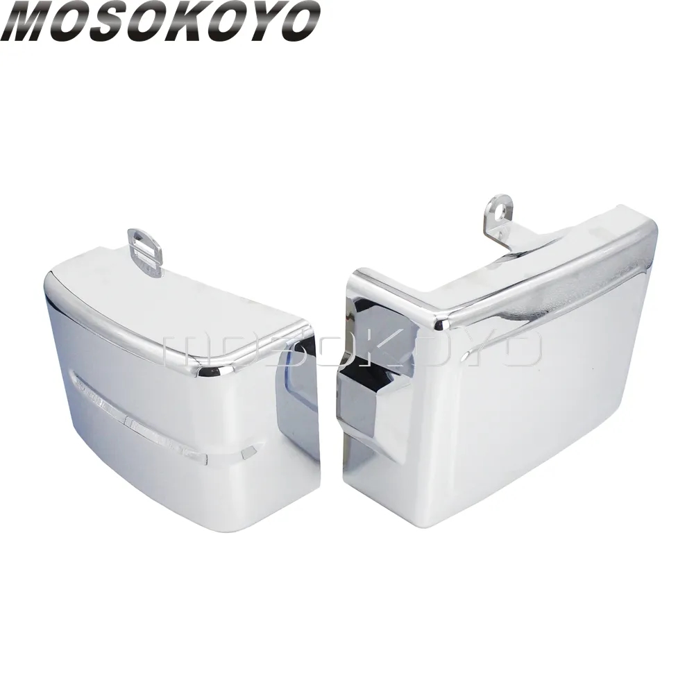 並行輸入品 ハーレーダビッドソン ダイナストリートファットボブFXDB FXDF FXDL FXDLS 2012-2017スイッチバックFLD用2PCSバッテリーカバー左+右保護ガード_3