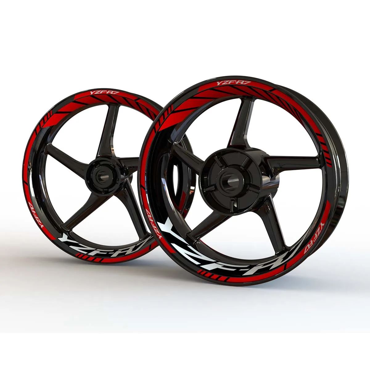 訳あり商品 ヤマハR7用ホイールステッカー フロントロゴリアセット R7 YZF ホイール・リムアクセサリ