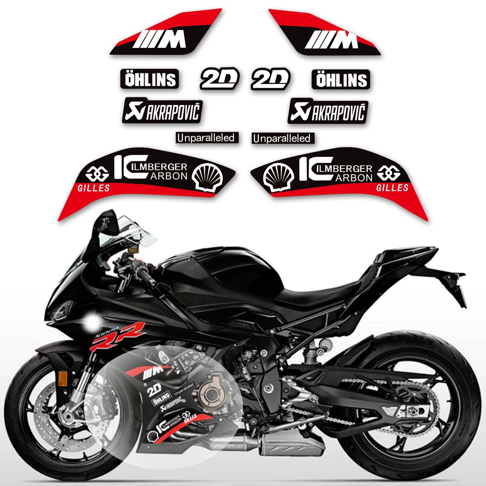 BMW S1000RR 2019 2020 2021 2022 S1000RR車体ステッカー防水