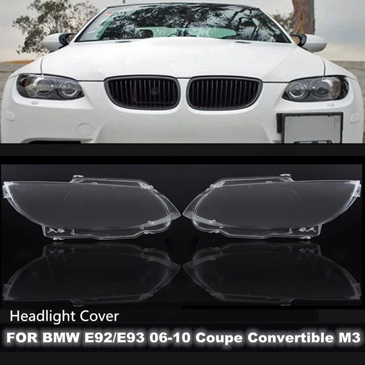 BMW E92 e93 2006 2007 2008 2009 2010用ヘッドライトレンズ交換 ライトカバー クリアハウジング｜pstokyo｜02