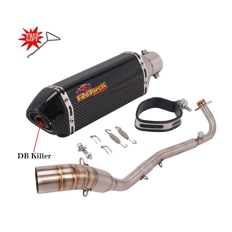 並行輸入品 マフラー付きバイク エキゾーストサイレンサー DBキラー