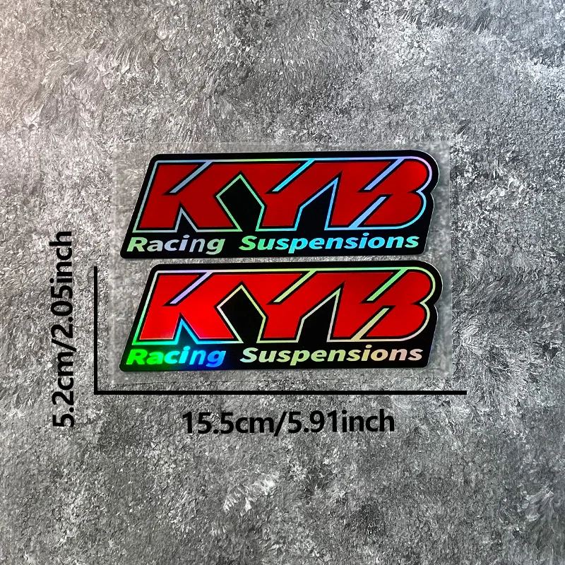 並行輸入品 2 個 KYB オートバイフロントフォークステッカー防水