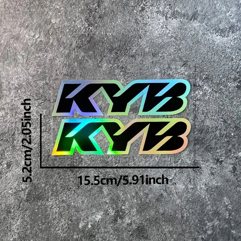 並行輸入品 2 個 KYB オートバイフロントフォークステッカー防水