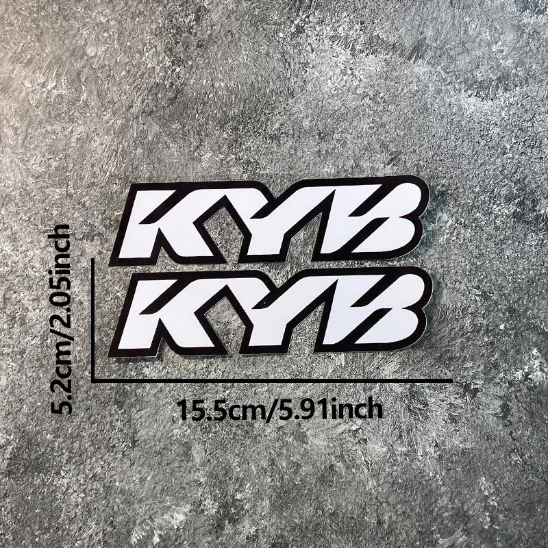並行輸入品 2 個 KYB オートバイフロントフォークステッカー防水