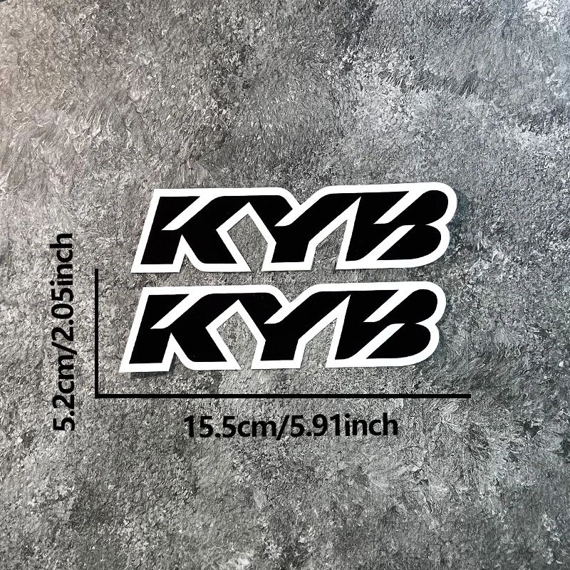 並行輸入品 2 個 KYB オートバイフロントフォークステッカー防水