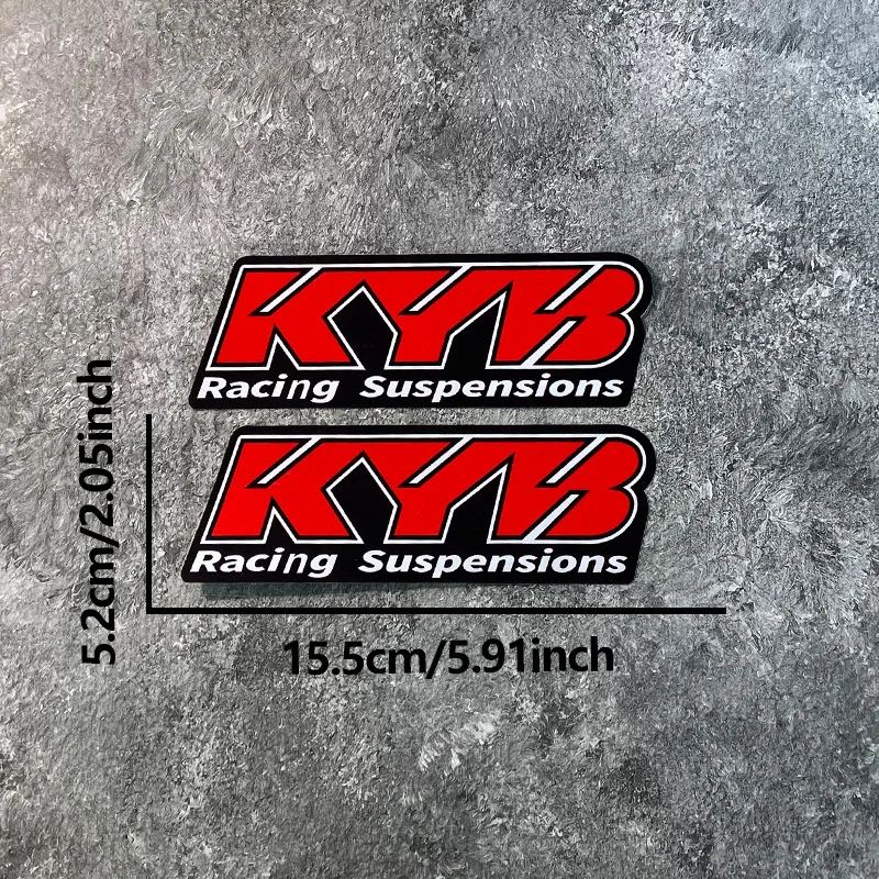 並行輸入品 2 個 KYB オートバイフロントフォークステッカー防水
