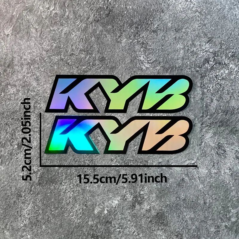 並行輸入品 2 個 KYB オートバイフロントフォークステッカー防水