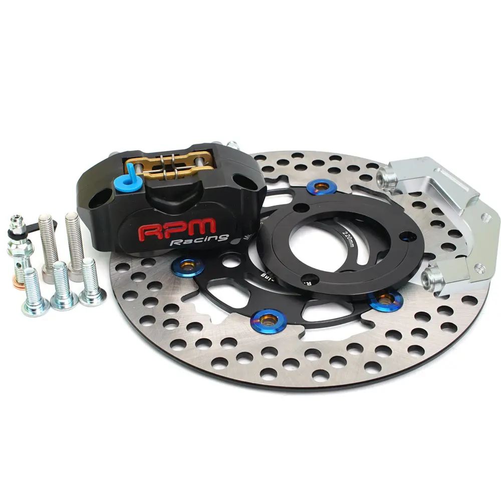RPM Racing ラジアルマウントブレーキキャリパー　キャリパーサポート 4POTラジアルマウントRPMキャリパー交換（ホンダ ライブディオZX）by