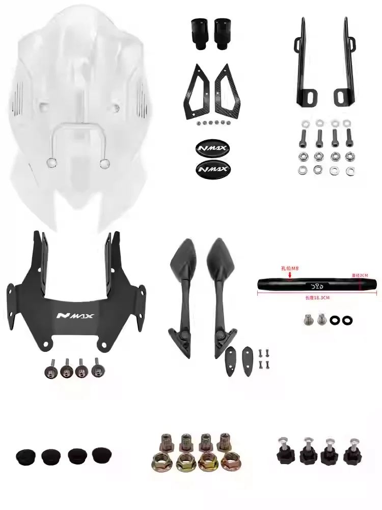 並行輸入品 オートバイのスペアパーツ NMAX155 2025 フロントガラス