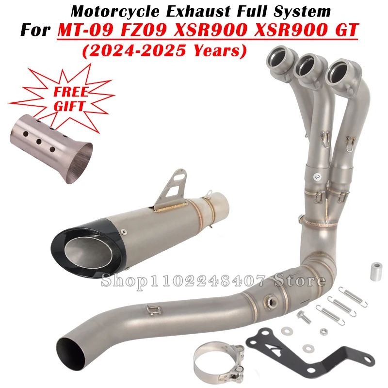 並行輸入品MT-09 FZ09 XSR900 GT 2024 2025用スリップオン オートバイ