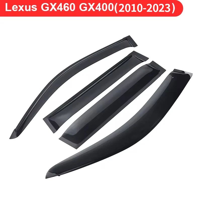 並行輸入品レクサス LX570 GX460 GX400 2008-2023 2021年式用 サイドウィンドウデフレクター アップグレード 外装アクセサリー レインガード