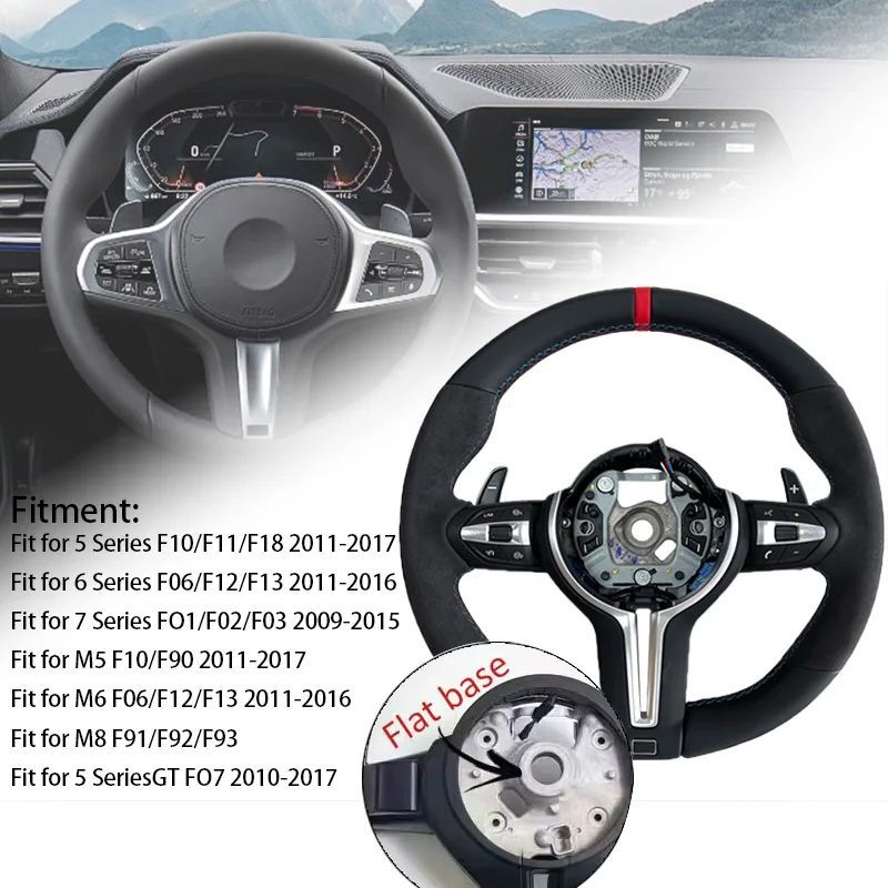並行輸入品アルカンターラ M スポーツ ステアリングホイール BMW F10 F20 F21 F22 F30 F31 F32 F36 M2 F87 M3 F80 M4 F82 F15 F16用_2
