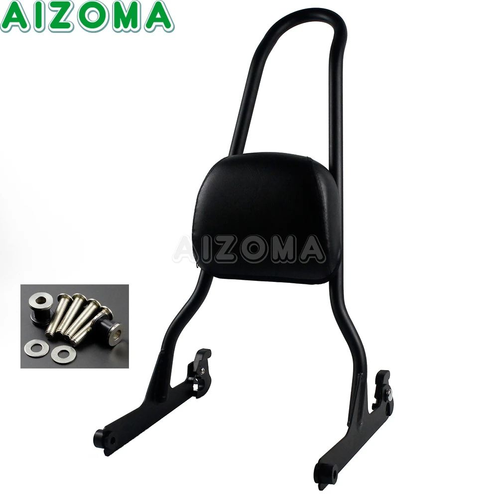 並行輸入品 シーシーバーバイクリア助手席バックレストハーレー