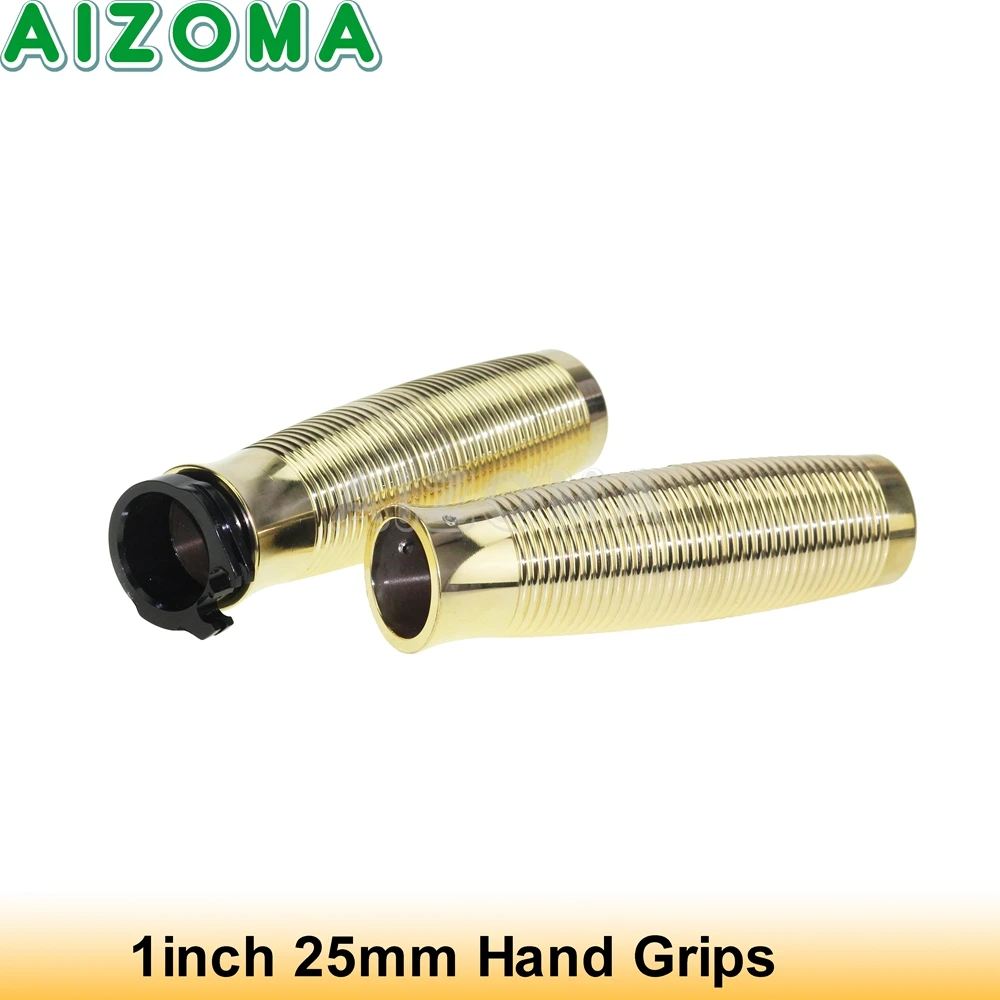 並行輸入品】 オートバイ汎用ハンドルバーグリップ レトロ真鍮