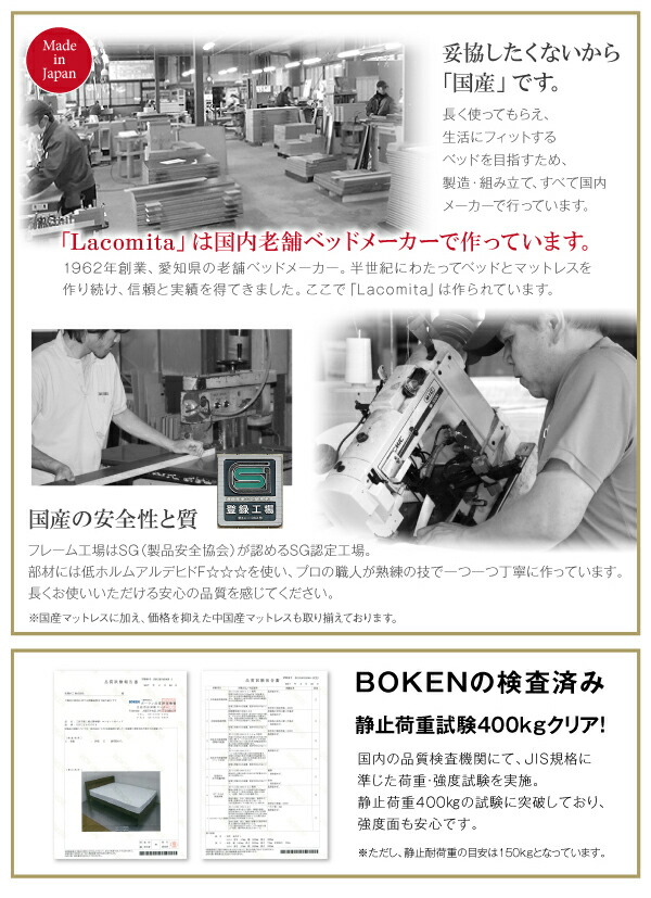 ベッド セミダブルベッド マットレス付 セミダブル マットレス付き 収納 収納 付き 組み立て簡単 一人暮らし ボンネルコイルマットレス付き_15
