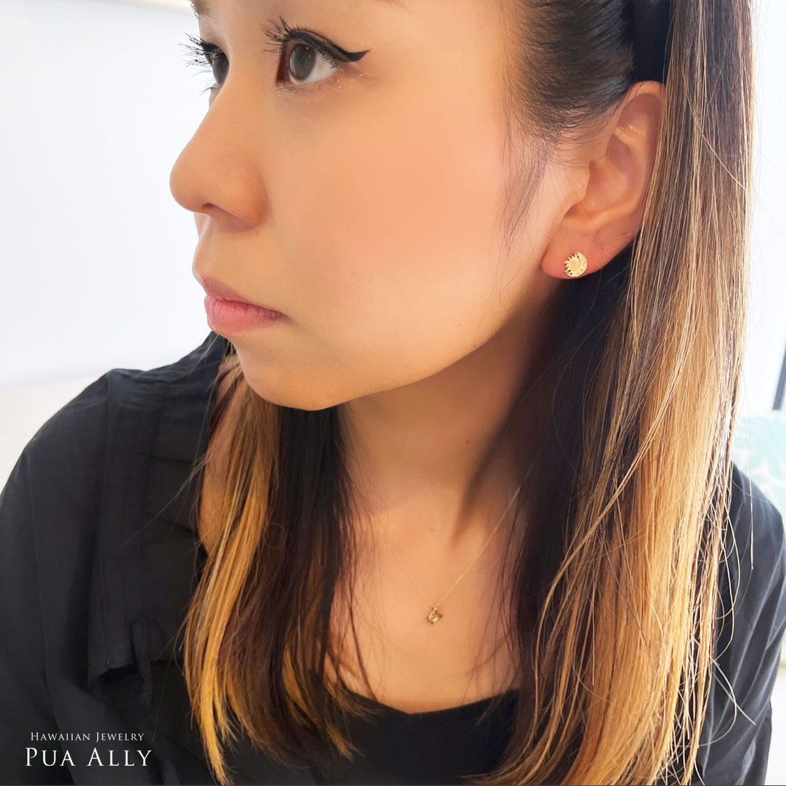 ターコイズ＆クラスター ピアス ハワイ Bella Anela #348 ターコイズ＆クラスター ピアス ハワイ Bella Anela #348