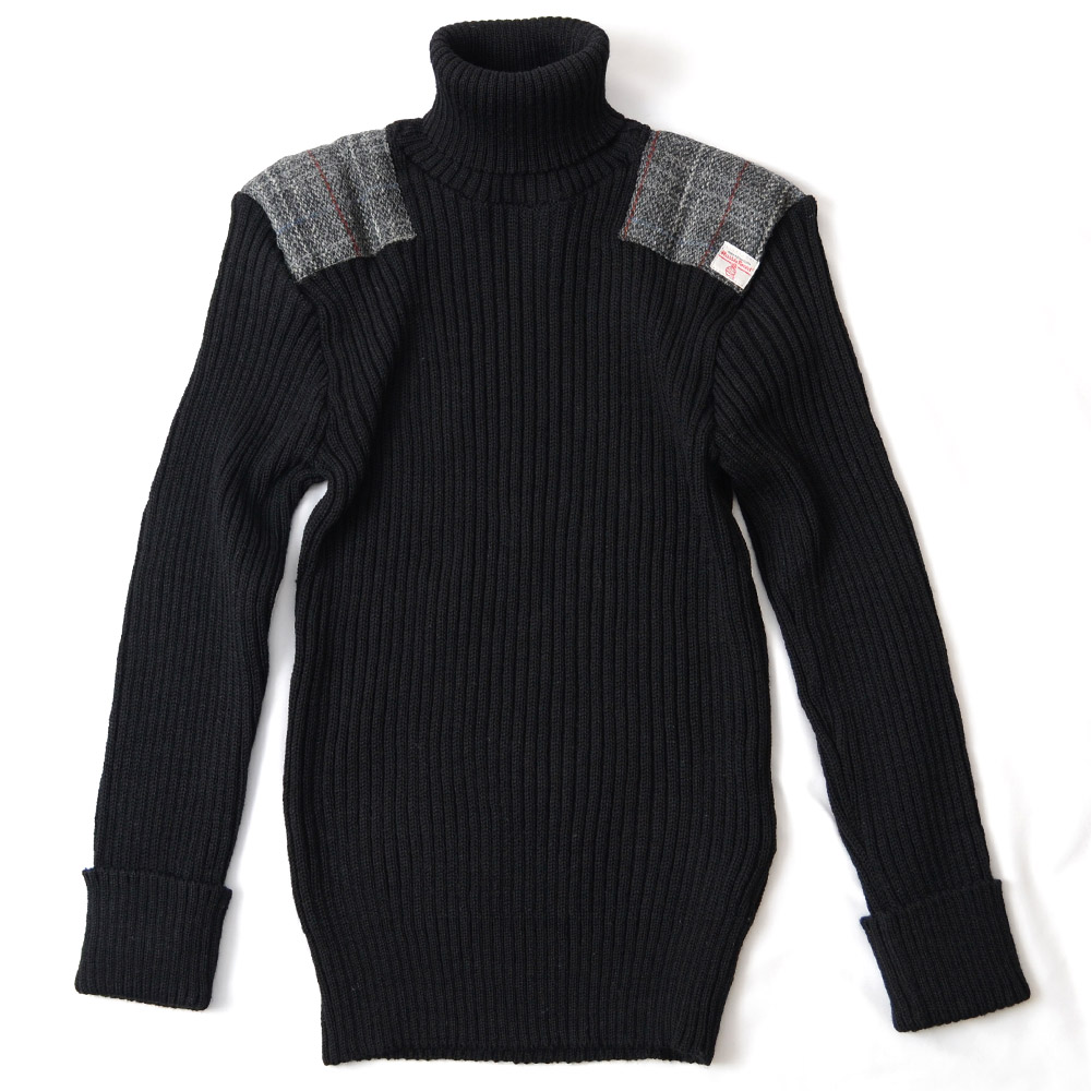 TW Kempton ハリスツイード タートルネック セーター NATO軍タイプ