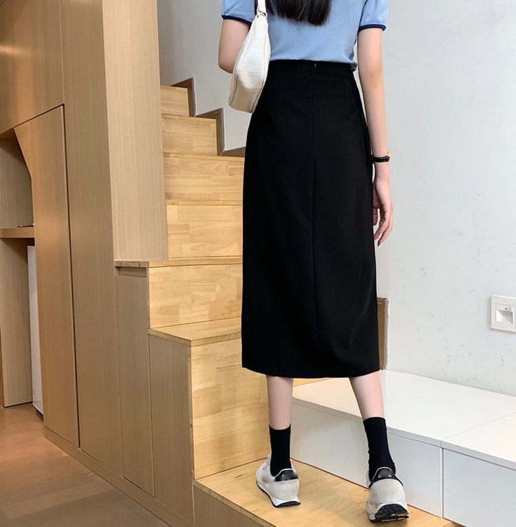 ISABEL MARANT ハイウエストフロントスリットスカト 【関税込】 センタースリットワイドパンツ