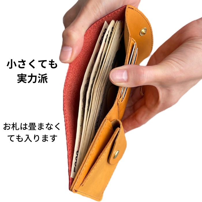 栃木レザー 3つ折り財布 三つ折り財布 本革製 日本製 折り財布