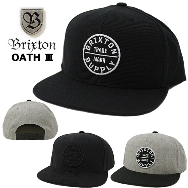 ブリクストン キャップ Brixton OATH III SNAP BACK CAP