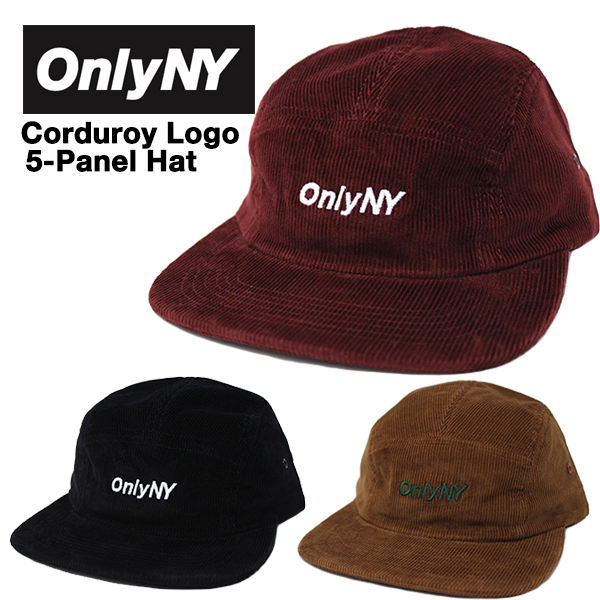 オンリーニューヨーク キャップ ONLY NY コーデュロイ LOGO 5-PANEL ストラップバックキャップ