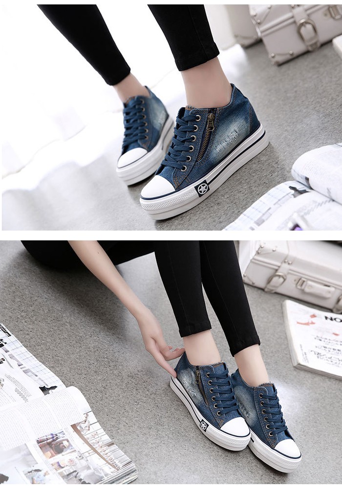 デニムハイカットスニーカー