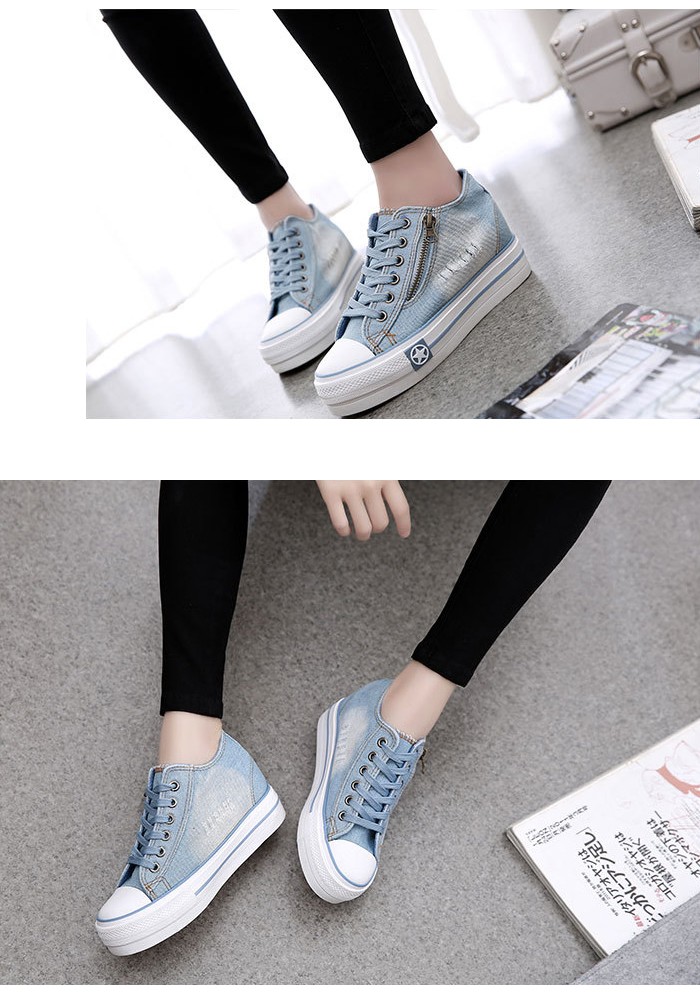 デニムハイカットスニーカー