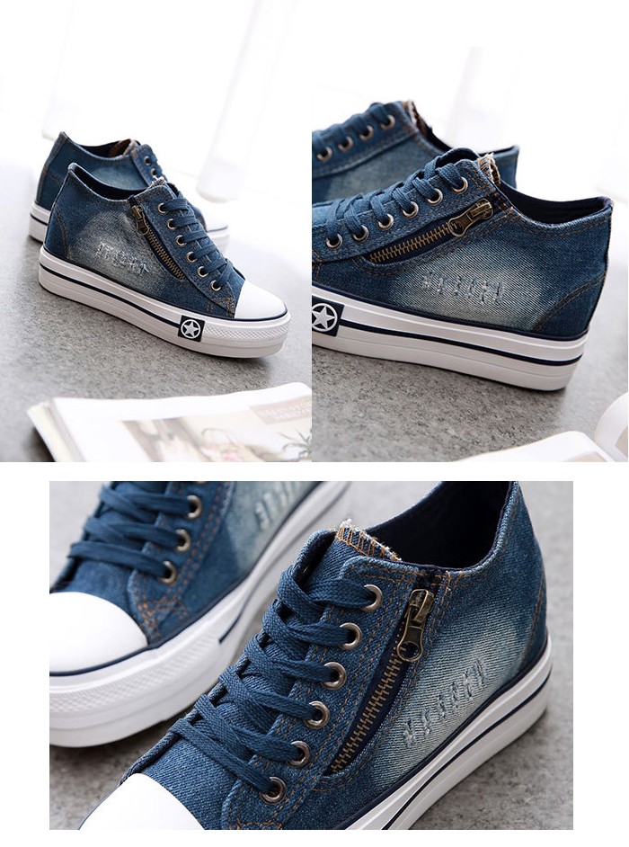 デニムハイカットスニーカー