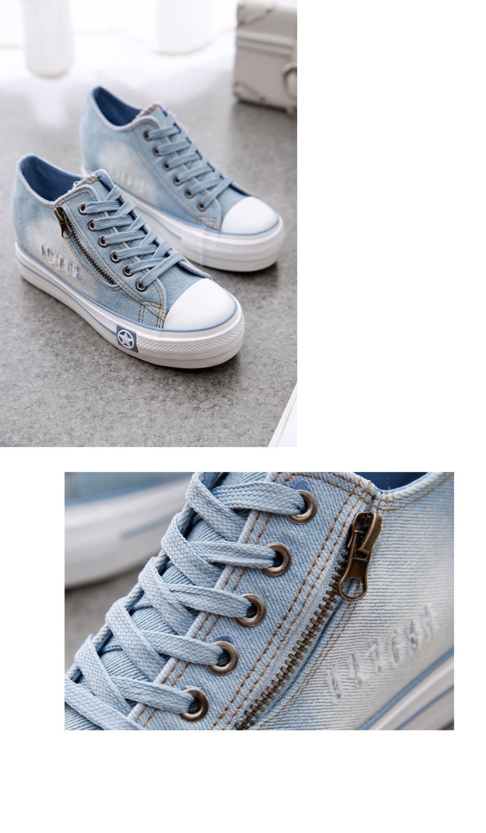 デニムハイカットスニーカー