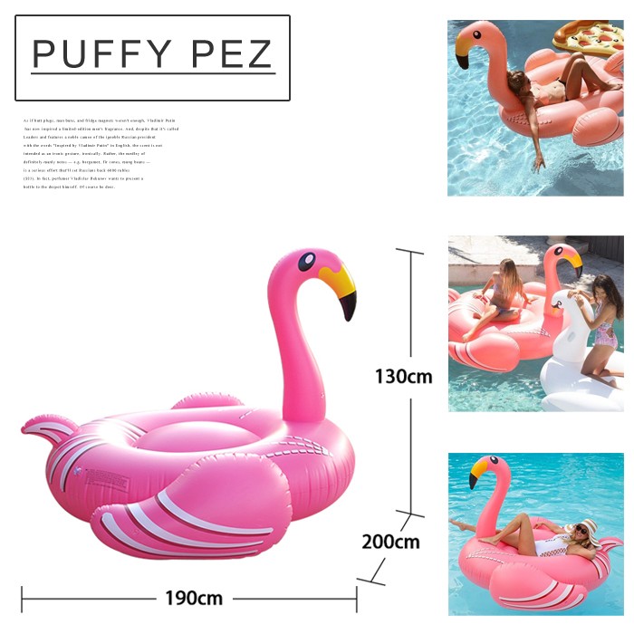 フラミンゴ浮き輪