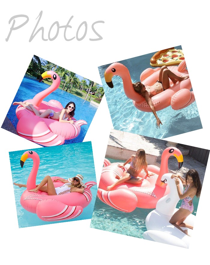 フラミンゴ浮き輪