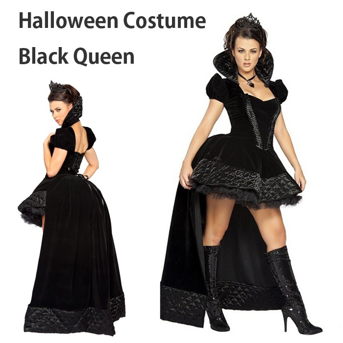 ハロウィンコスチュームブラッククイーン