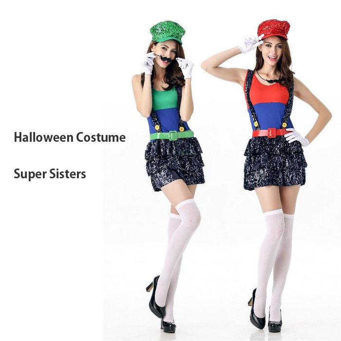 ハロウィンコスチュームマリオ＆ルイージ風