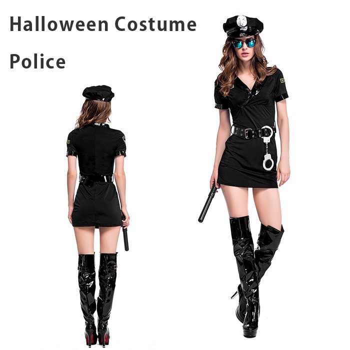 ハロウィンコスチュームミニスカポリス