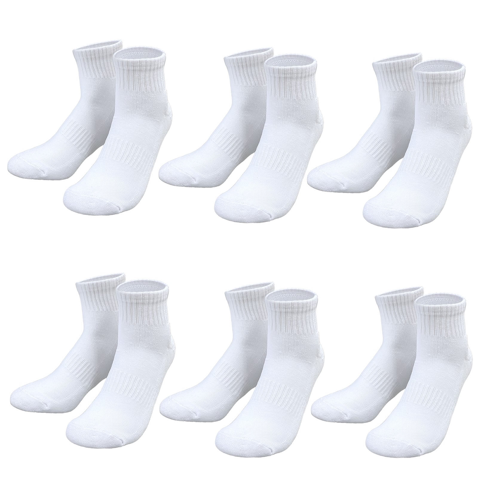 送料無料 6足組 底厚パイル スクールソックス 23-25cm 25-27cm