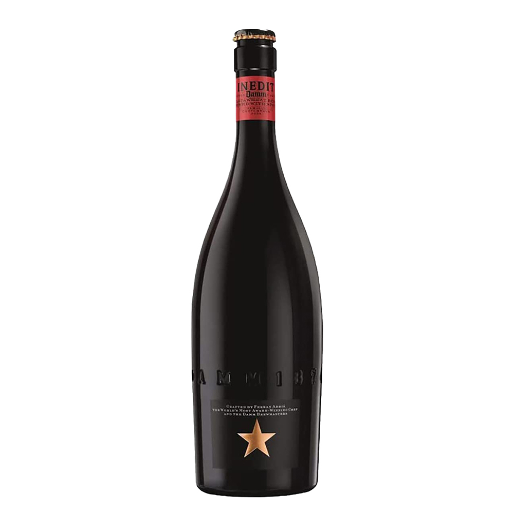 送料無料 究極のセレブビール イネディット INEDIT メッセージ刻印 木箱入り ロゼ 750ml alc.4.8％ スペイン ビール 海外ビール 白ビール プレゼント DAMM社 | Damm | 01