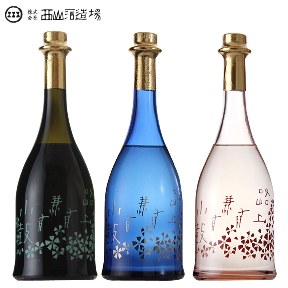 空瓶三本セットご確認の上ご購入ください 西山酒造 日本酒 飲み比べセット 3本 小鼓 路上有花 純米大吟醸 西山